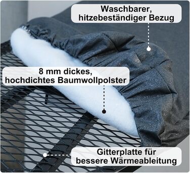 Настінна розкладна дошка для прасування Wandmontierbares Faltbügelbrett, 92 x 31 см, чорна