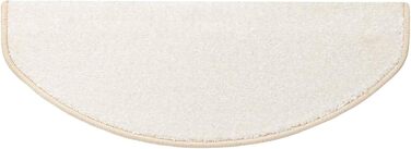 Casa Pura Non-Slip Stair Treads - 15 Piece Set | Self-Adhesive, Plush Carpet for Stairs | 65 x 23.5 x 1.3 cm (Sundae)