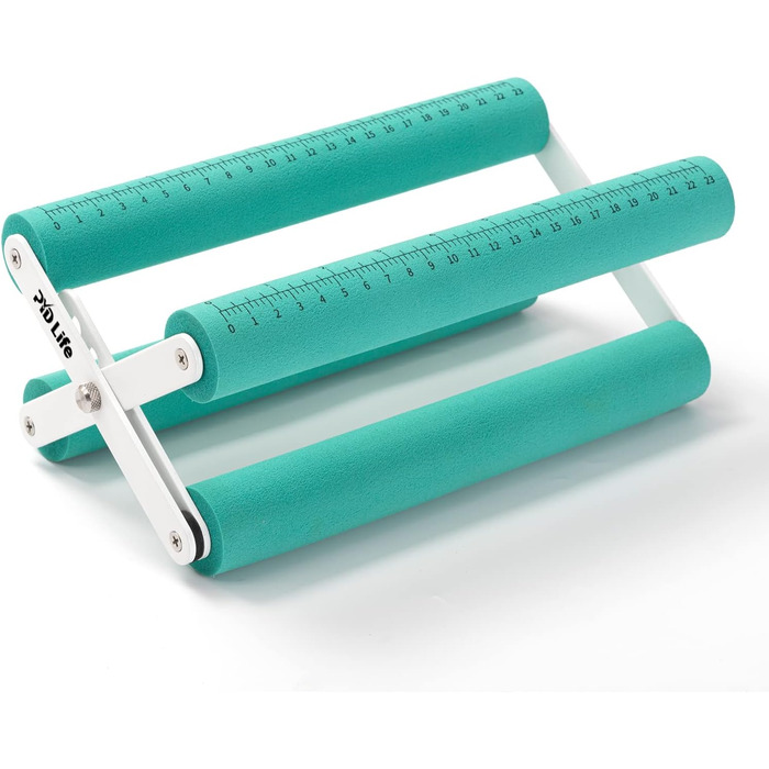 PYD Life Cup Holder for Crafts, Vinyl, Mint Green, with Foam Measurements, Two Angles, Adjustable for Cups, Mugs, Bottles, Epoxy Crafting