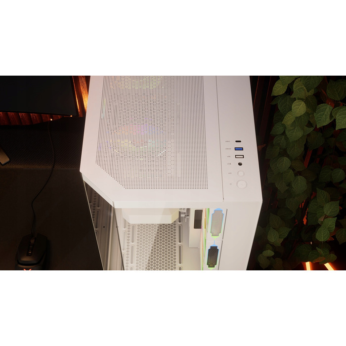 Корпус ATX KRUX Empero White, 4 вентилятори 120мм ARGB, тип 