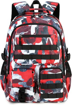 Шкільний рюкзак для хлопчика-підлітка, водонепроникний, червоний