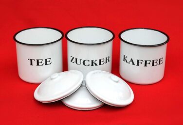 Ambiente Haus 51206 Tea/Coffee/Sugar Box 12 cm Enamelled