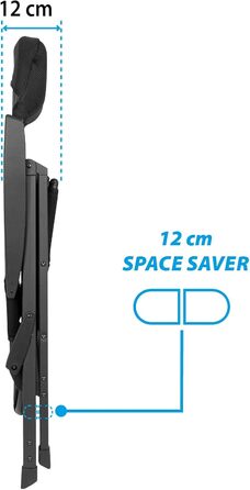 Кемпінговий стілець Brunner Skye 3D Black - чорний
