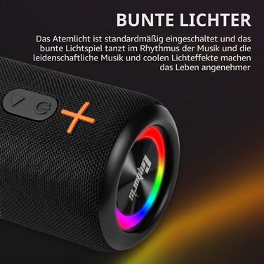 CYBORIS 2 Портативна Bluetooth колонка, водонепроникна, 20 Вт, 24 год, True Wireless