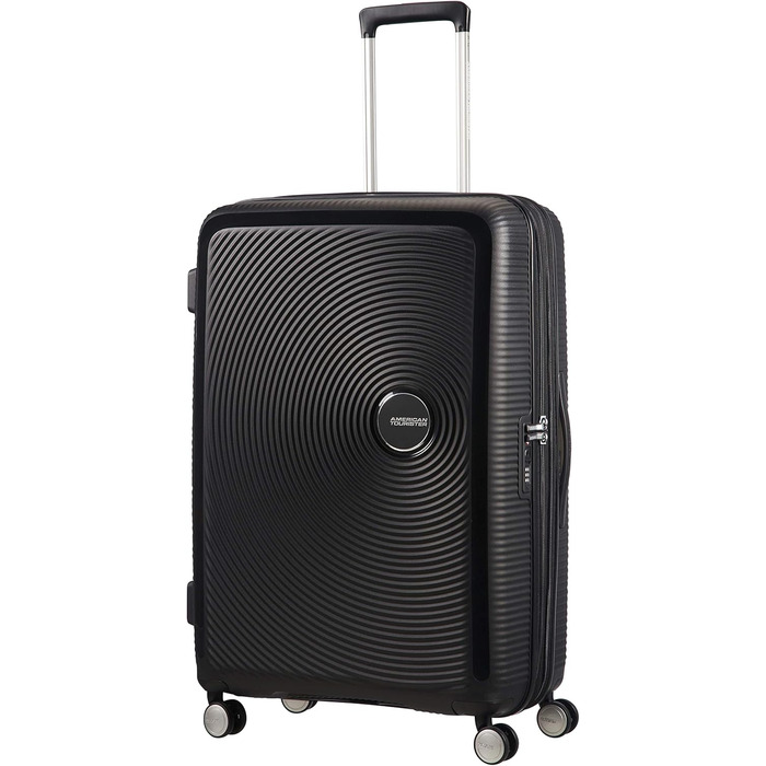 Чемодан American Tourister Soundbox Spinner L EXP 77 см, 97/110 л, чорний (Bass Black)