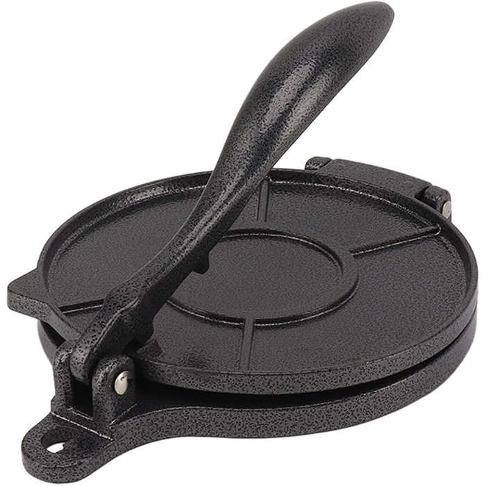 Пресс для тортилій Cyrank, ручний ротатор для роти, прес для тако, ксадила, тортилій, з алюмінієвого сплаву, 16 см, чорний