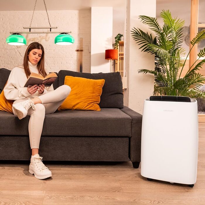Зволожувач повітря Cecotec BigDry Series 2000: 750 мл/день, резервуар 0.6-2 л, 2 швидкості, 2 режими, площа до 25 м², функція очищення. (2000 Essential), білий