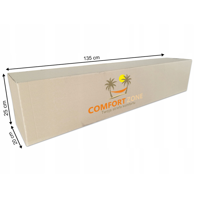 Гамак з стійкою Comfort Zone, коричневий, навантаження до 200 кг, 330 x 150 см