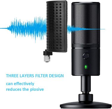 Кріплення для мікрофона YOUSHARES B-PS4 - сумісне з Seiren Mini, V3, Razer Seiren V2 X/Pro, Seiren X