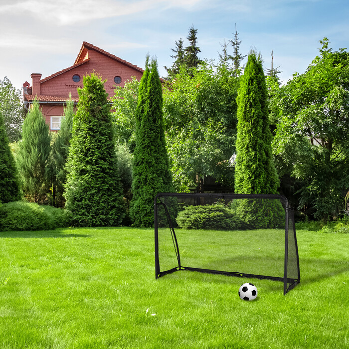 Relaxdays Black Football Goal 120 x 180 cm