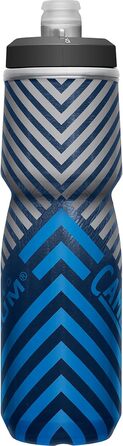 Пляшка для води CAMELBAK Podium Chill 710 мл для спорту, велосипеду, бігу, походів, ізоляційна, синя смуга