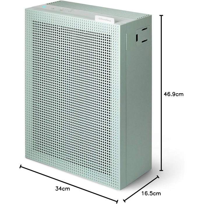 Повітряний фільтр COWAY AIRMEGA 150: GreenHEPA™, 73 м², видаляє 99,999% частинок, віруси, бактерії, аерозолі (0,01 мкм), ECARF, білий