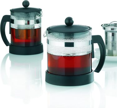 Kela 16922 Glass Teapot with Stainless Steel Infuser (1.0 L, Auron)