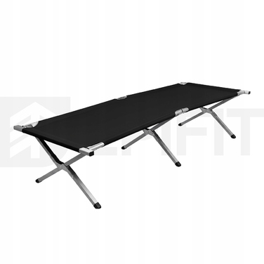 Польове ліжко Epifit 190 см x 72,5 см, чорне