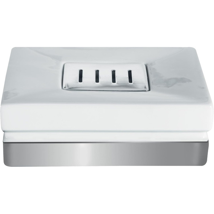 Миска для мила Spirella Roma з каменю, золота, кераміка, 12x8x4.5 см - декоративне приладдя для ванної кімнати