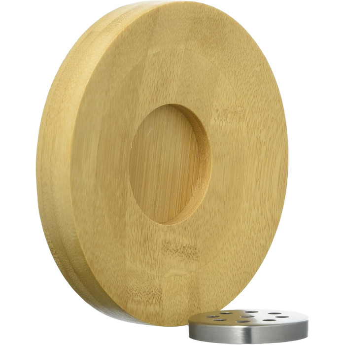 Набір для ванної кімнати Axentia Bambus, дерево/срібло, 10 x 23 x 19 см