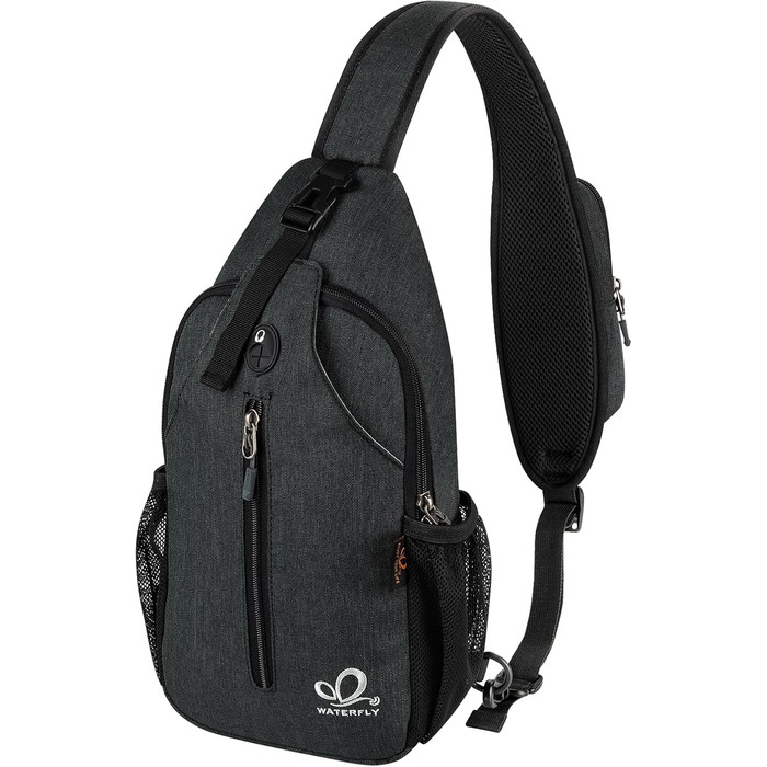 Сумка на плече WATERFLY Sling Rucksack для чоловіків і жінок, регульований ремінь, для прогулянок та подорожей