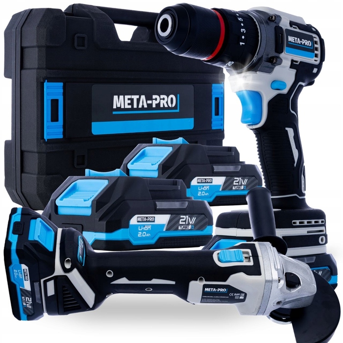 Акумуляторний шурупокрут META-PRO 21 В Z1073
