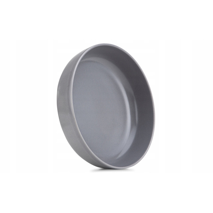 Обідній сервіз Konsimo Victo, сіра кераміка, круглий, 18 предметів