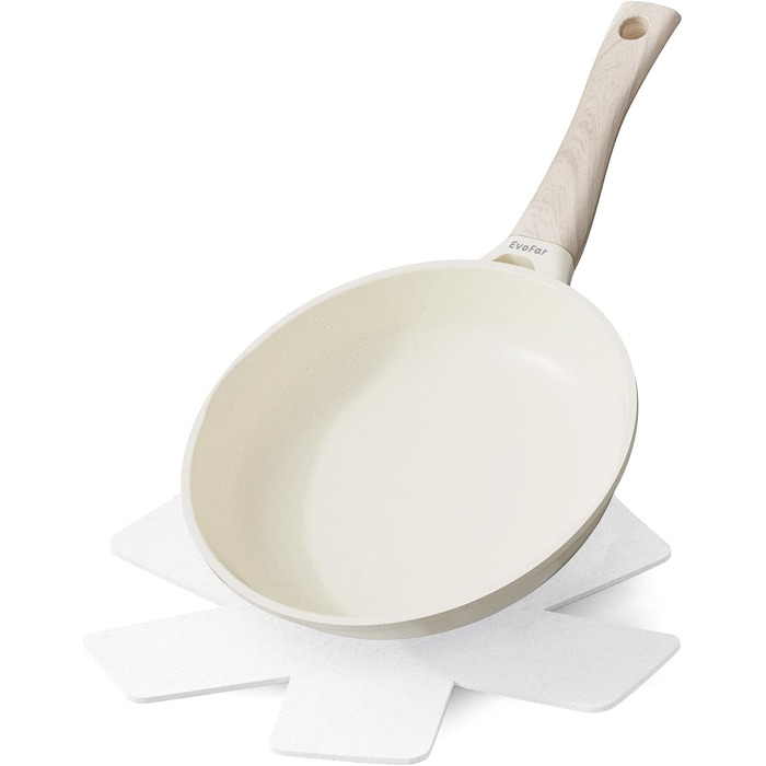 Сковорода керамічна 20 см з антипригарним покриттям для індукції, для смаження яєць та приготування їжі
