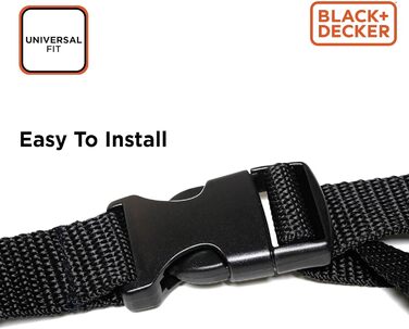 Захисний чохол для багажника BLACK+DECKER для собак - універсальний, неслизький, водовідштовхуючий, 178 x 129 см, чорний