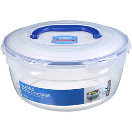 LocknLock PP CLASSIC Storage Box with Lid and Handles | 361 x 274 x 212 mm | 100% Airtight | Semi-transparent Storage Container | Storage Container with Lid for Household Items (5.0 L)