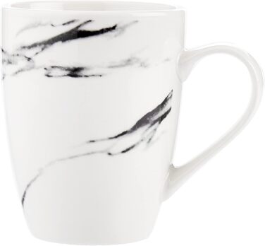 Набір посуду American Atelier Marble Coupe 16 предметів - Білий фарфоровий сервіз для вечері, обідні та десертні тарілки, чашки та піали. Ідеальний подарунок!