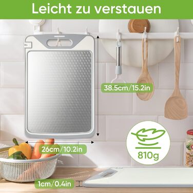 Ніжне дерев'яне обробне дошка з нержавіючої сталі, двостороннє, з силіконовим краєм, для кухні, з жолобками для соку, антипригарне, для захисту ножів