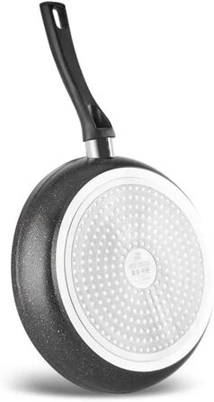 Набір кухонного посуду Karaca Biogranit Blackgold 12 предметів | Покриття з антипригарним ефектом | Стійкий до подряпин | Здоровий та екологічний | Енергоефективний | Елегантний дизайн | Легко миється (Чорний/Золотистий)