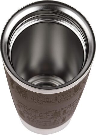 Emsa 515616 Standard-Design Grande Travel Mug, Thermobecher, Stainless Steel, Brown, 1 Piece (1-Pack)