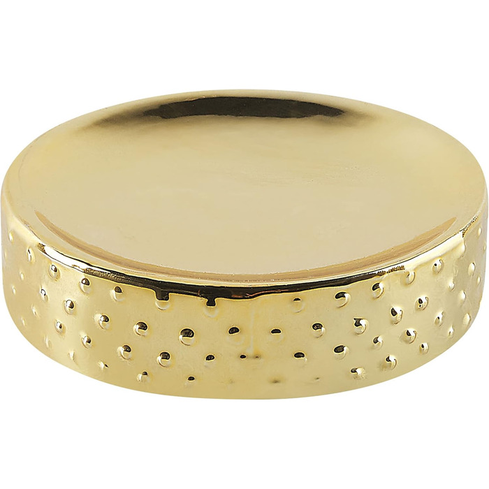 Елегасний аксесуар для ванної кімнати 4 шт. з натурального каменю Доломіт в золотому кольорі Cumana