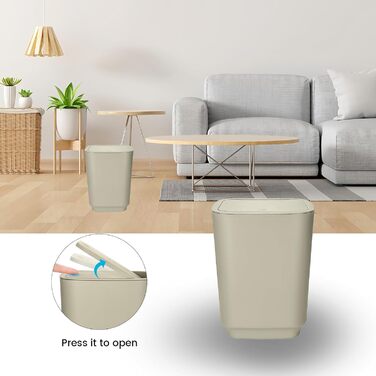 Сучасний набір для ванної кімнати на 6 предметів (білий) з дозатором для мила, тримачем для зубних щіток, мильничкою, щіткою для унітазу, сміттєвим відром та склянкою (кава)