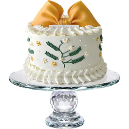 Обертова підставка для тортів Uten: кришталева платформа для декорування випічки
