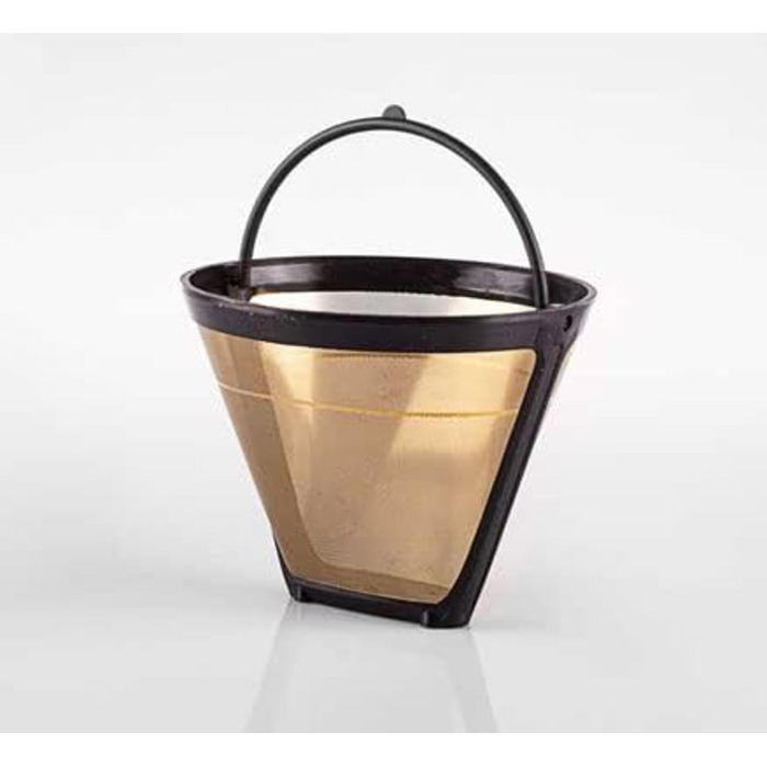 seleXions Coffee Filters Large, Gold Filter, Titan Filter 1x4 6-12 Cups Permanent Filter, Replacement Filter for All Coffee Machines