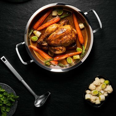 Каструля Fissler Original-Profi Collection 1,4 л, 20 см, нержавіюча сталь, з металевою кришкою, для індукції