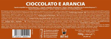 Кавові капсули Note D'Espresso зі смаком апельсина та шоколаду, сумісні з Nespresso, 100 шт