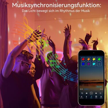 Комплект з 2 RGB LED прожекторів 30 Вт для вулиці, 16 млн кольорів, Bluetooth APP, пульт 2.4G, IP66, регульована яскравість, водостійкі, для саду, Хелловіну, Різдва та вечірок