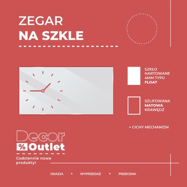 Скляний настінний годинник у вітальню 