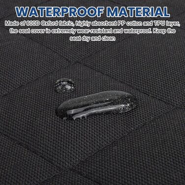 Захист сидіння автомобіля для собак: водовідштовхувальний, антиковзаючий, стійкий до подряпин (135 x 120 см)