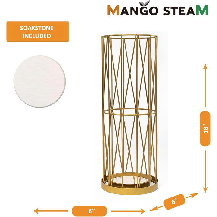 Тримач для парасольок Mango Steam Pluvian™ Soakstone™ багаторазовий, золотого кольору (Regular)
