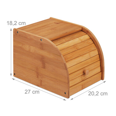 Relaxdays Bamboo Bread Box