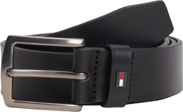 Чоловічий шкіряний ремінь Tommy Hilfiger Denton, чорний, ширина 3.5 см