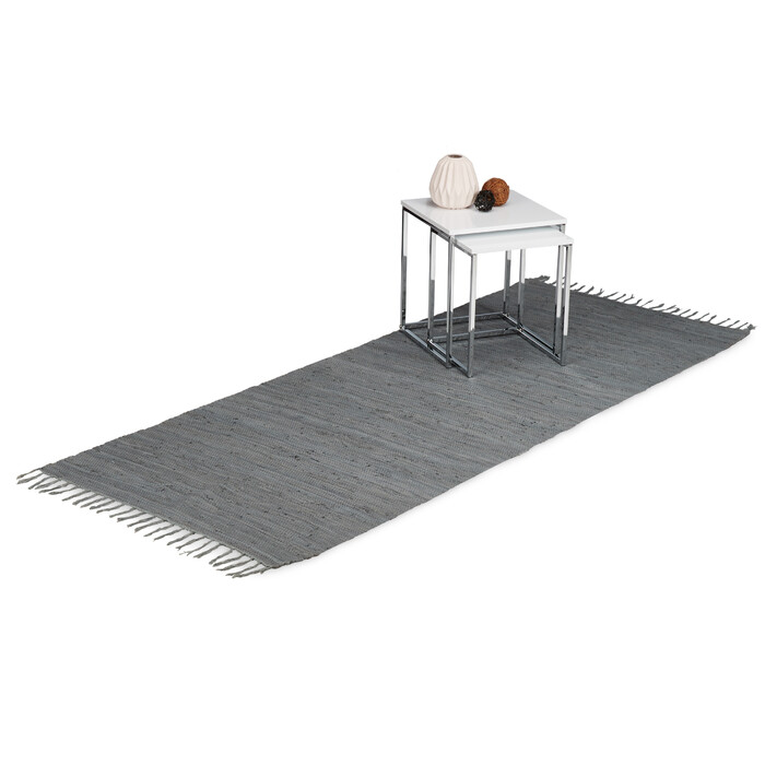 Solid Color Patchwork Rug