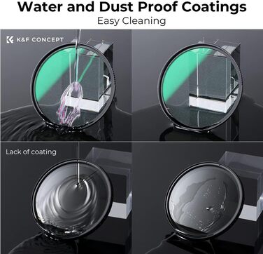 Фільтр K&F CONCEPT Shimmer Diffusion 67mm для відео та портретної зйомки (Nano-Xcel)