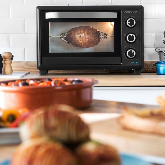 Мультиварка Cecotec Bake&Toast 1090 Black: 1000 Вт, 30 л, таймер, регулювання температури до 230ºC, дека, решітка-гриль та щипці