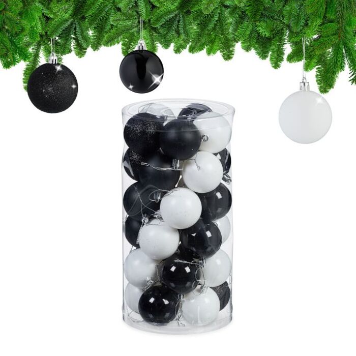 Relaxdays Set of 30 Christmas Baubles