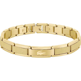 Браслет Lacoste STENCIL для чоловіків з застібкою-кнебелем, колекція STENCIL, нержавіюча сталь (золотий колір)