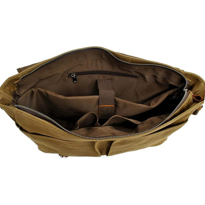 Водонепроникна фотосумка Neuleben для DSLR, наплічна, вінтаж, велика, з канвасу та шкіри, зелена