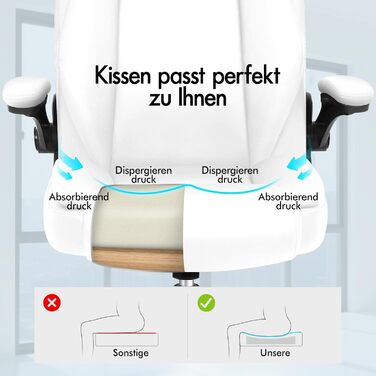 Офісне крісло ALFORDSON з регульованим нахилом 150°, обертання 360° та підставкою для ніг, PU-шкіра, чорний глянець (для дому та ігор)