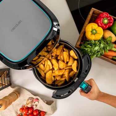 Фритюрниця Cecotec Cecofry Advance 3.5L: Цифрова, без масла, 1500W, 8 режимів, PerfectCook, нержавіюча сталь
